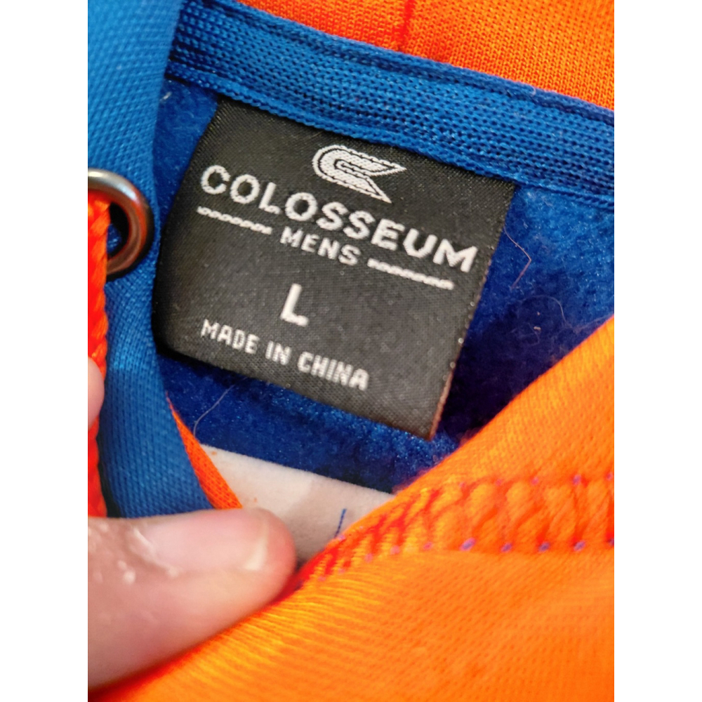 Men's Colusseum Blue and Orange Florida Gator Hoodie Sweatshirt Size Large EUC - Picture 2 of 3